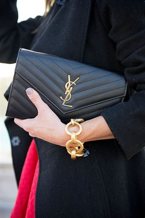 ysl clutch bag outfit